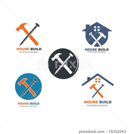 house build and renovation logo icon vector illustration 78302043