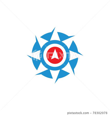 compass logo vector tempate ilustration 78302078