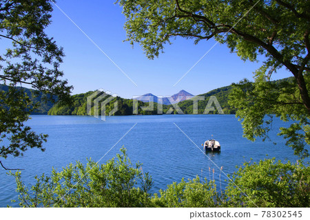 初夏的Hibara湖和Bandai（福島縣·Ura Bandai） 78302545