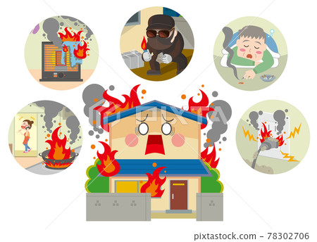 Housing disaster fire fire Housing disaster fire fire 78302706