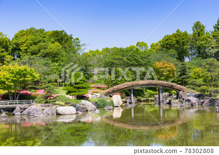 Kobe Happiness Village, Japanese Garden, Strolling Garden in Spring 78302808