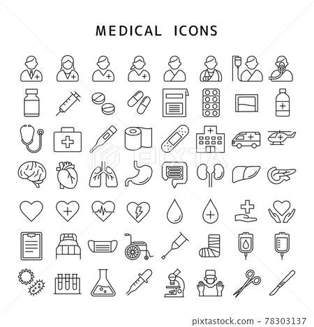 醫療圖標集 78303137