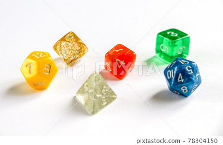 Special RPG colorful dices group 78304150