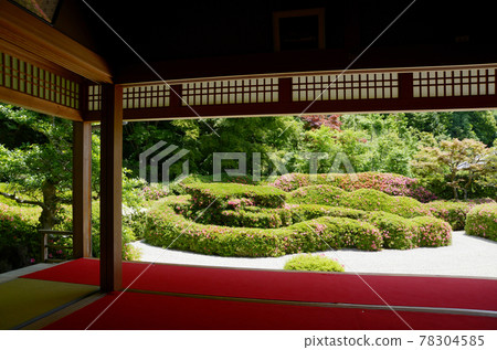 View of Horai Garden from Daichiji Shoin, Minakuchi-cho, Koka City, Shiga Prefecture View of Horai Garden from Daichiji Shoin, Minakuchi-cho, Koka City, Shiga Prefecture 78304585
