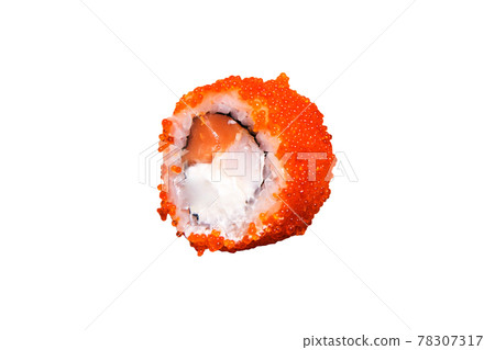 Sushi roll isolated on white background 78307317