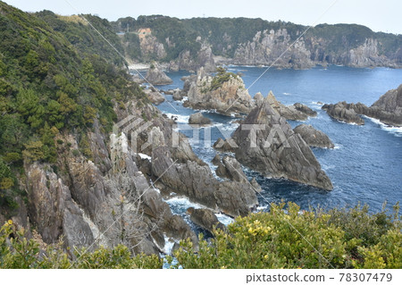 海岸線岩壁 海岸線岩壁 78307479