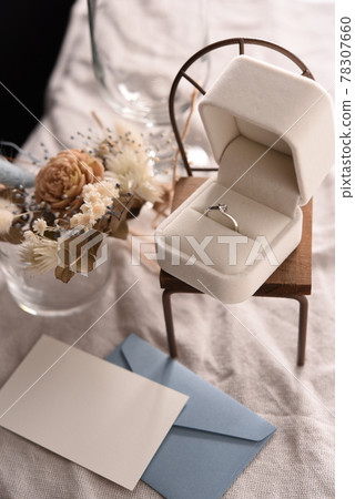 Diamond ring and letter Diamond ring and letter 78307660