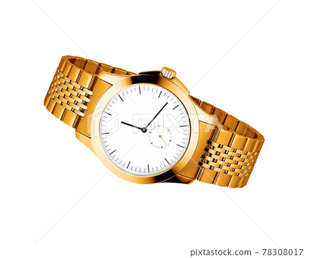 Men's luxury gold wrist watch 78308017