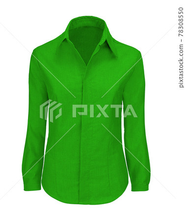green shirt isolated on white 78308550
