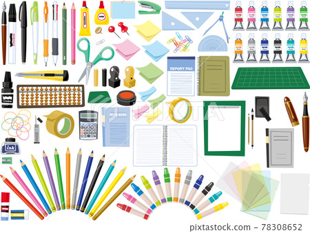 一套簡單的文具 78308652