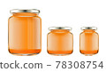 bottles with honey isolated 78308754