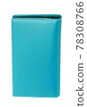 blue leather case isolated 78308766