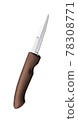 Pocket knife isolated in white 78308771