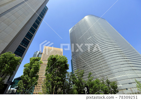 東京汐留 Cityscape 東京汐留大樓和電通總部大樓 東京汐留 Cityscape 東京汐留大樓和電通總部大樓 78309251