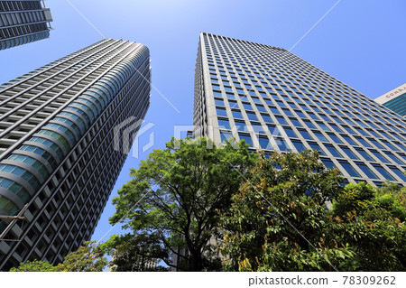 東京汐留市容東京雙子公園和日本通運總部大樓 東京汐留市容東京雙子公園和日本通運總部大樓 78309262