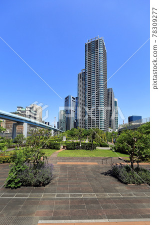 東京汐留大廈和意大利公園 東京汐留大廈和意大利公園 78309277