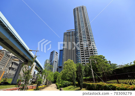 Tokyo Shiodome Buildings and Italy Park 78309279