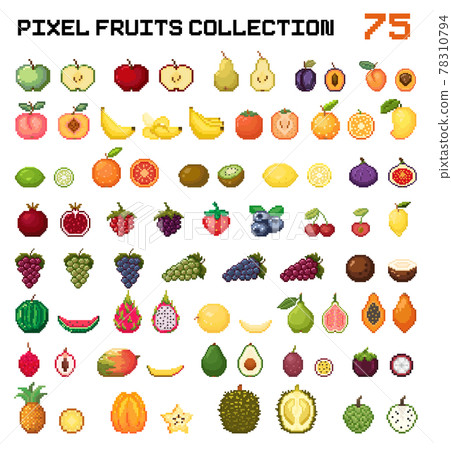 Pixel Art Fruit Stock Illustrations – 2,022 Pixel Art Fruit Stock