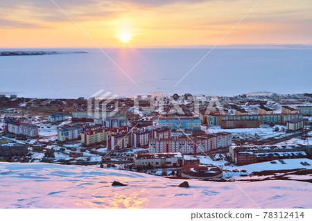 Pevek City, Chukotka, Russia. Pevek City, Chukotka, Russia. 78312414