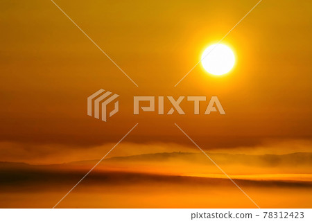 Sunrise over the tundra. Chukotka, Russia. 78312423