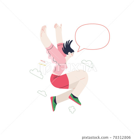 Happiness - happy people jumping in the air cheerfully Happiness - happy people jumping in the air cheerfully 78312806