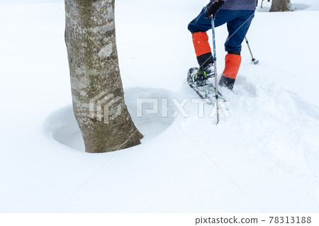 Image of snow chute trekking Kagami Oyama Image of snow chute trekking Kagami Oyama 78313188