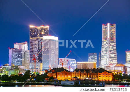 Night view of Yokohama Minato Mirai 78313713