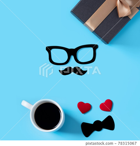 father's day background top view paper decoration Father's day father's day background top view paper decoration Father's day 78315067