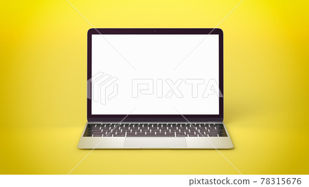 3D Rendering : Illustration of Modern Laptop Notebook Mock Up 3D Rendering : Illustration of Modern Laptop Notebook Mock Up 78315676