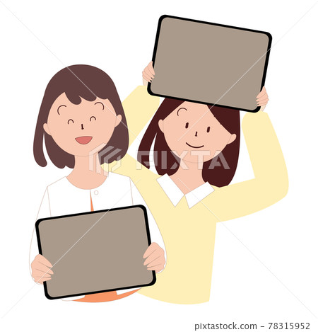 有平板電腦的女孩日語 有平板電腦的女孩日語 78315952