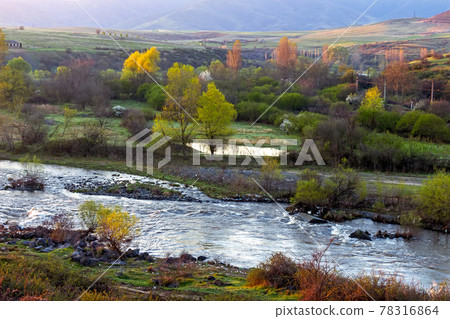 River Hrazdan in Armenia River Hrazdan in Armenia 78316864