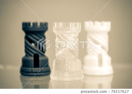 Three Objects photopolymer printed on a 3d printer. 78317627