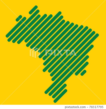 Simplicity modern abstract geometry Brazil map. Vector illustration. Simplicity modern abstract geometry Brazil map. Vector illustration. 78317795