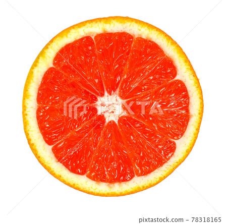 Top view of grapefruits isolated on white background 78318165