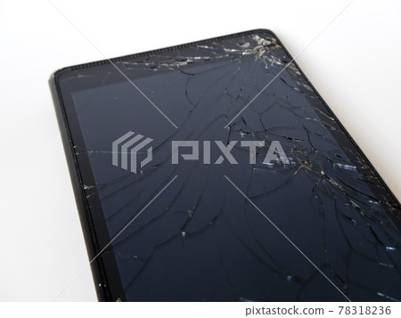 broken display of smart phone broken display of smart phone 78318236