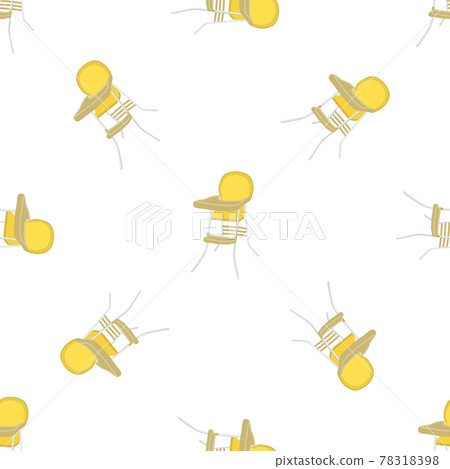Illustration on theme colorful modern child high chair 78318398