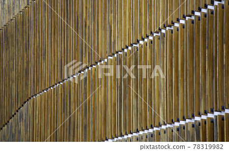 Wall with wooden boards 78319982