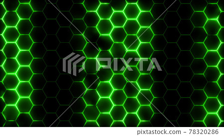 3D rendering of abstract futuristic hexagonal mesh with light effects 3D rendering of abstract futuristic hexagonal mesh with light effects 78320286