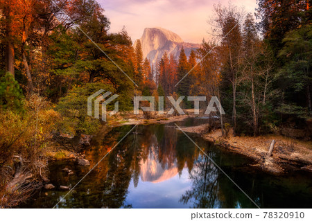 American Landscape in Yosemite National Park 78320910