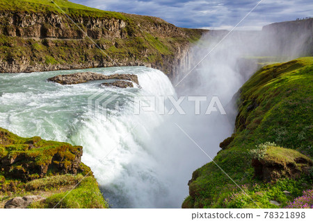 Gullfoss waterfall Hvita river Southwest Iceland Scandinavia Gullfoss waterfall Hvita river Southwest Iceland Scandinavia 78321898