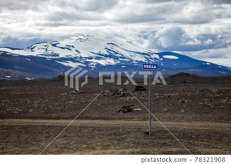 Hekla volcano road sign Iceland Scandinavia Hekla volcano road sign Iceland Scandinavia 78321908