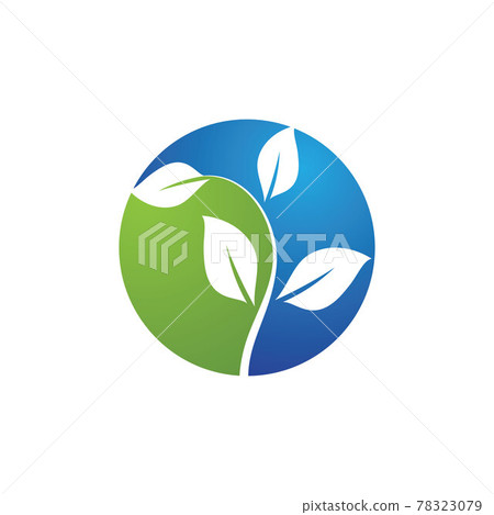 Leaf Green Nature Ecology Element Vector Image - Stock Illustration ...
