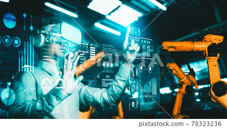 Advanced robot arm system for digital industry and factory robotic technology Advanced robot arm system for digital industry and factory robotic technology 78323236