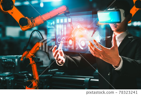 Advanced robot arm system for digital industry and factory robotic technology Advanced robot arm system for digital industry and factory robotic technology 78323241
