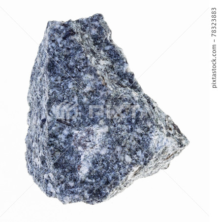 rough diorite stone on white 78323883