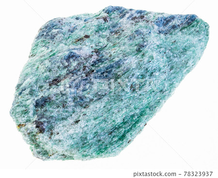 rough fuchsite (chrome mica) stone on white rough fuchsite (chrome mica) stone on white 78323937