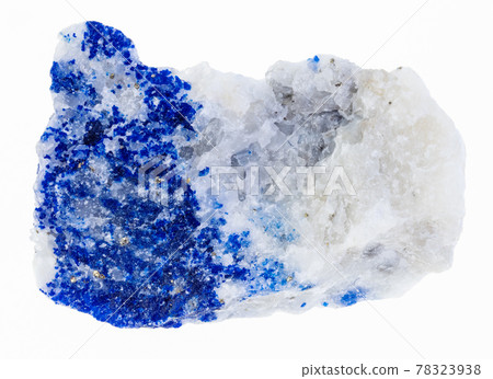 raw lazurite (lapis lazuli) stone on white raw lazurite (lapis lazuli) stone on white 78323938