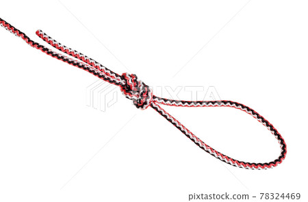 Flemish loop knot tied on synthetic rope 78324469