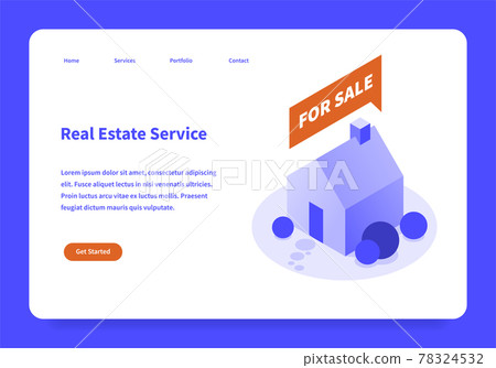 Real Estate Landing Page Concept Real Estate Landing Page Concept 78324532