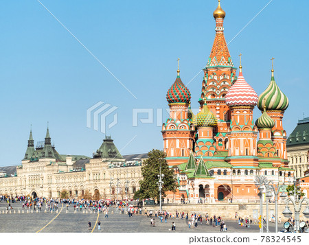 Red Square and Pokrovsky Cathedral in Moscow Red Square and Pokrovsky Cathedral in Moscow 78324545